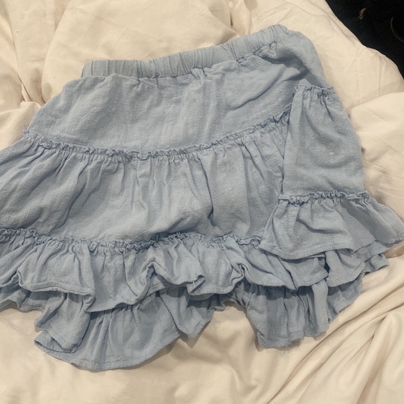 Princess Polly Blue flowy skirt - Picture 3 of 6